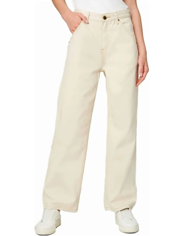 Straight Leg Twill Pants