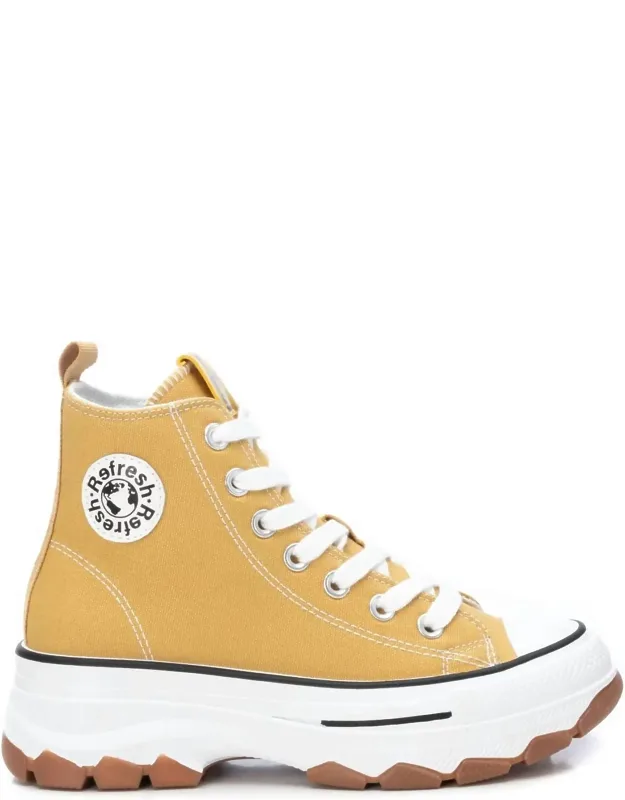 Canvas Detailed Ankle Boots