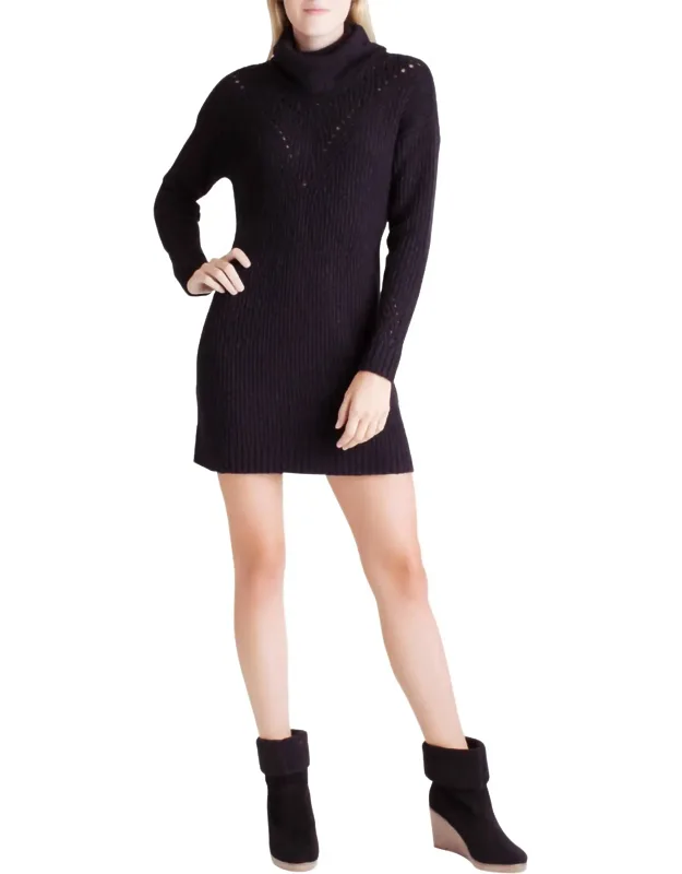 Cowl Neck Sweater Dress