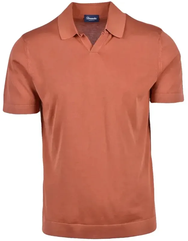 Cotton Knit Polo Shirt