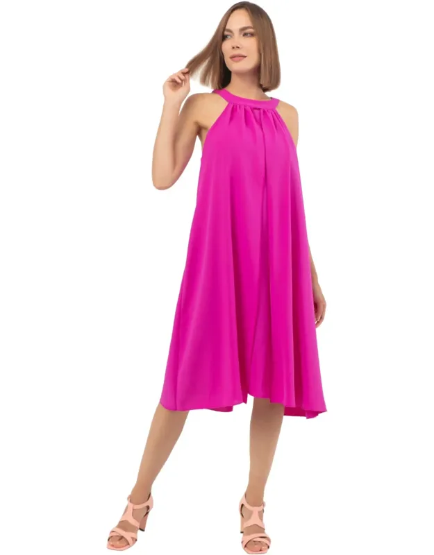Halter Flutter Body Dress