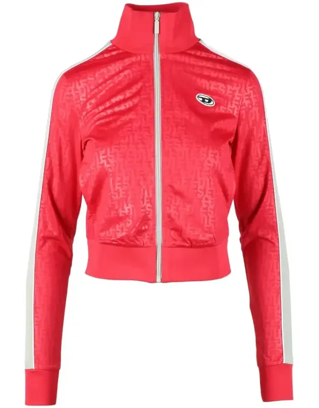 Cropped Sweatshirt With High Collar