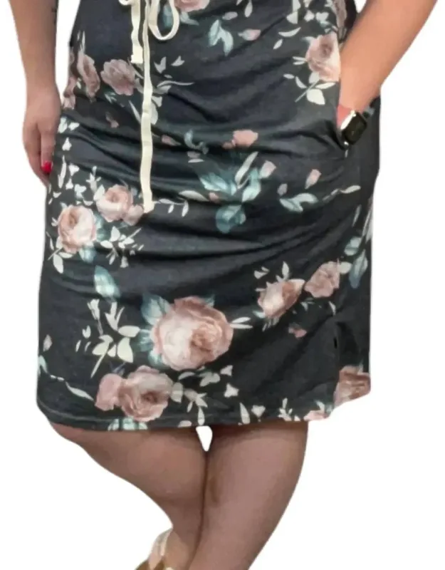 Floral Dress With Sleeves