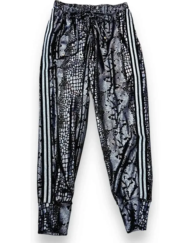 Mesh Snake Print Joggers