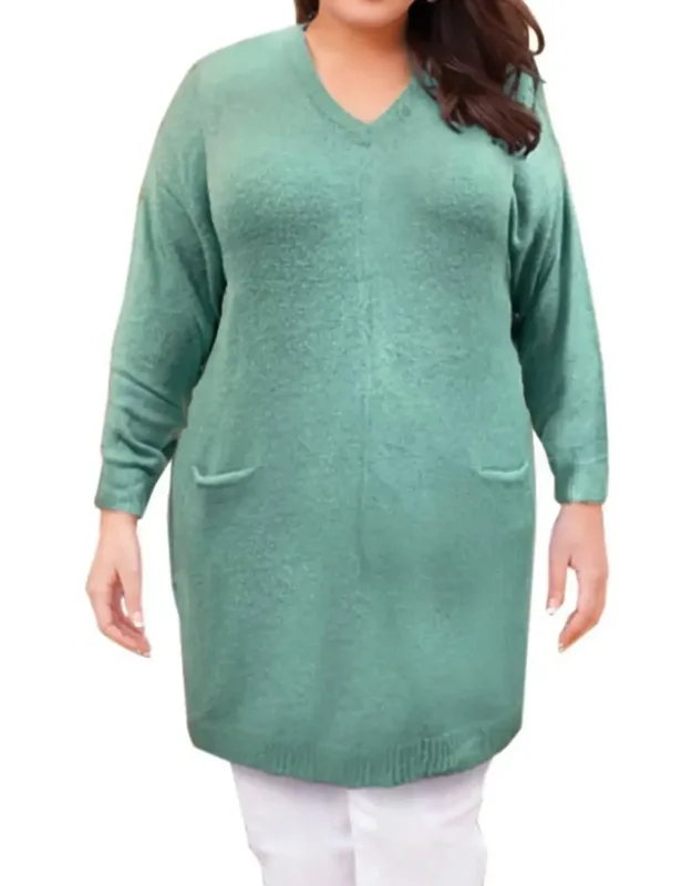 Pullover Pocket Sweater Dress