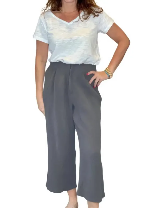Cinched Waist Gauze Pants