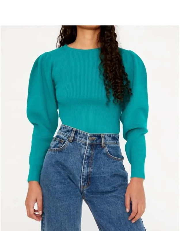 Round Neck Ribbed Sweater