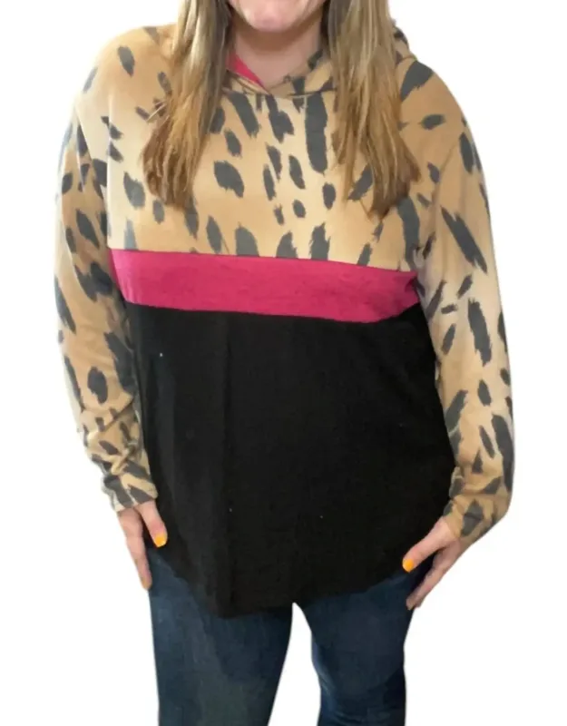 Animal Print Hoodie
