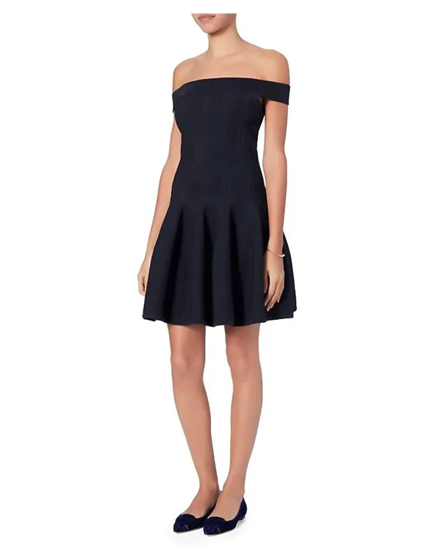 Pointelle Off Shoulder Dress