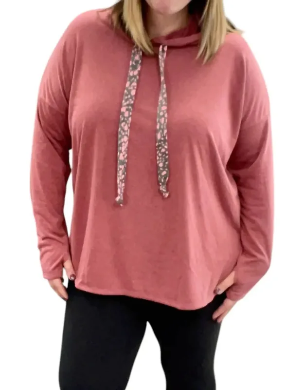 Contrast Strings Hoodie