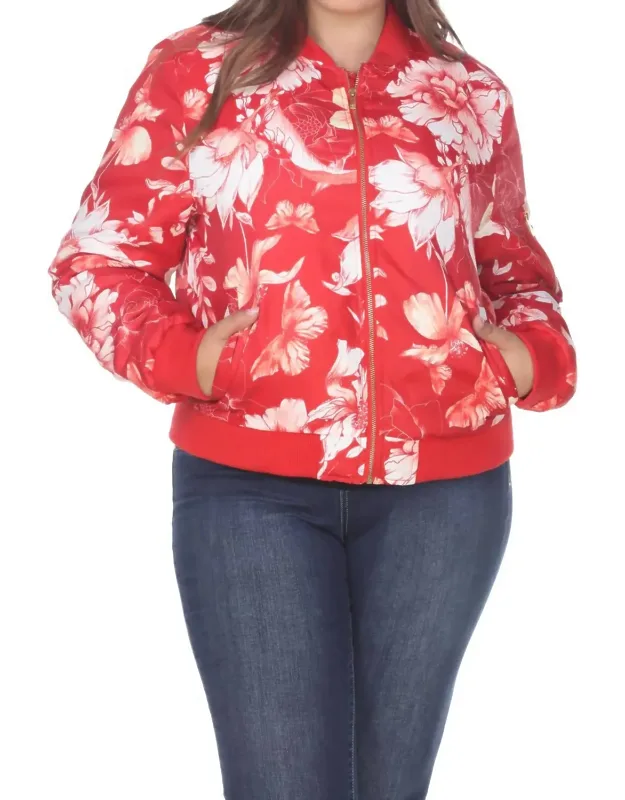 Floral Bomber Jacket