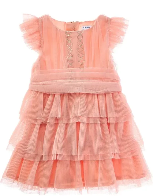 Pleated Tulle Dress