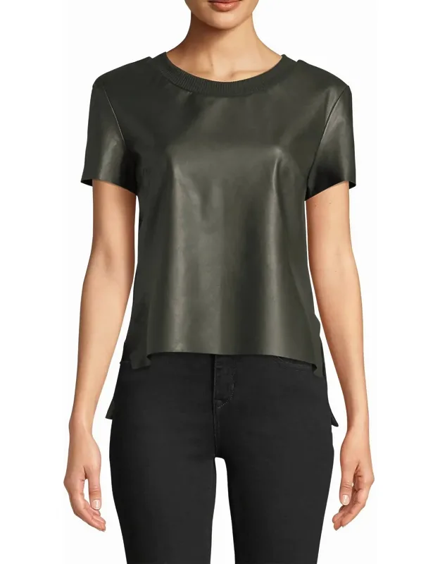 Leather T-shirt