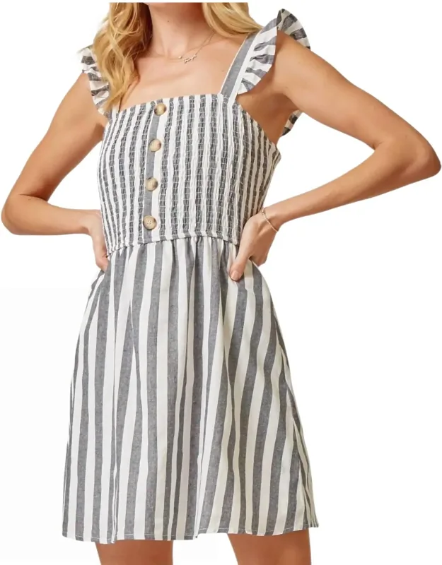 Don't Go Too Far Smocked Dress