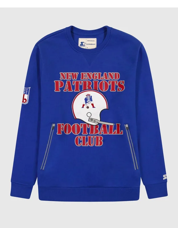 Crew Neck Sweatshirts With Zip Pockets