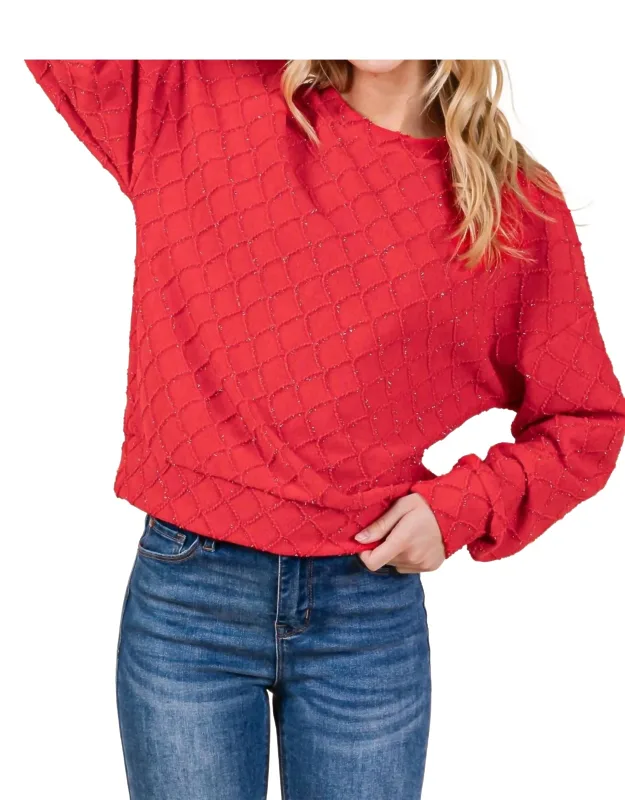 Diamond Patterned Sweater