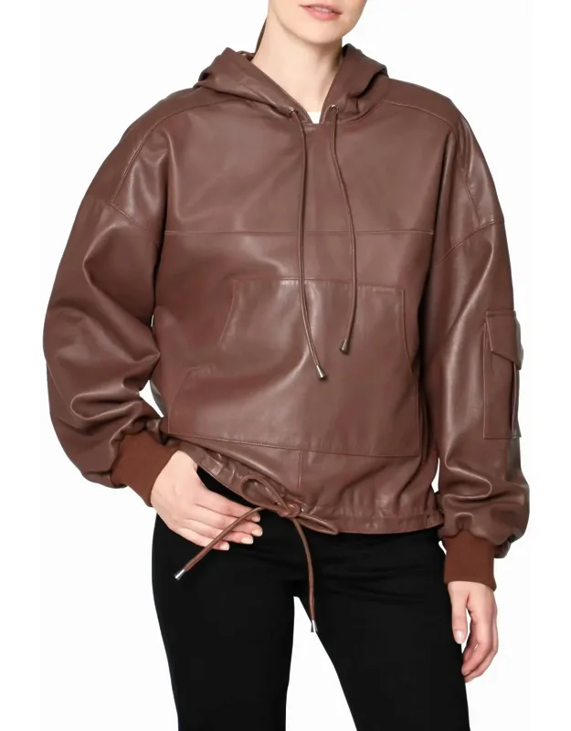 Leather Space Hoodie