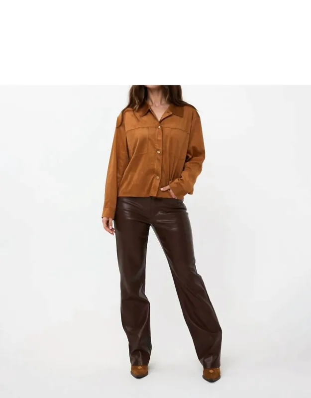 Suedine Wide Jacket