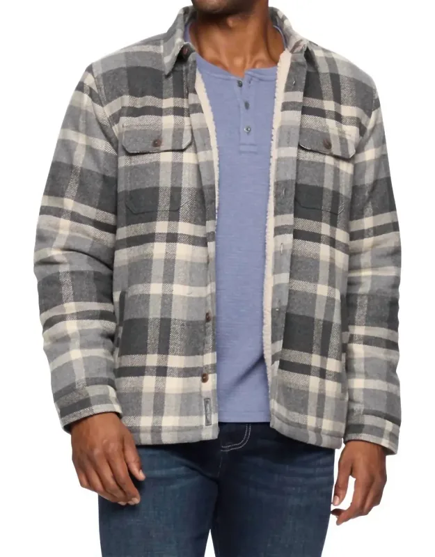 Sherpa Lined Shirt Jacket