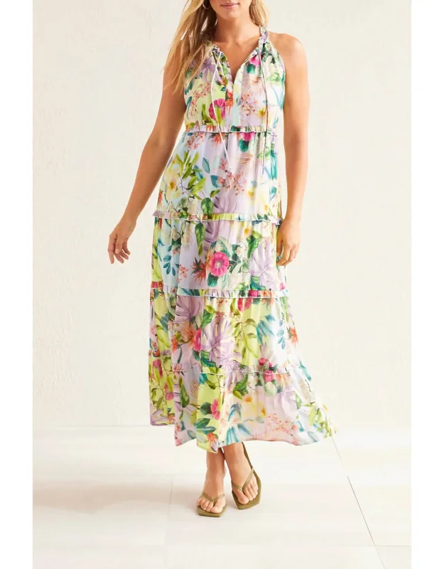Tiered Dress With Lining