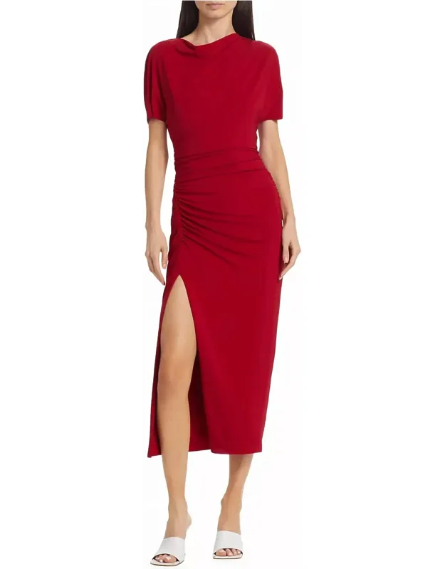 Shirred Jersey Dress