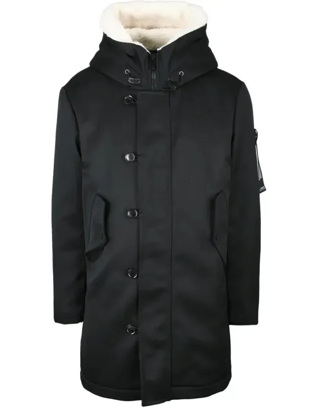 Kasa Tv Ecofur Parka With Faux Fur Hood And Down Insulation
