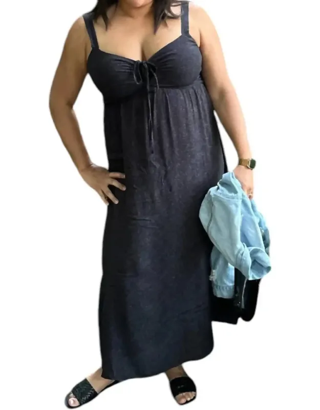 Mini Dot Tank Midi Dress
