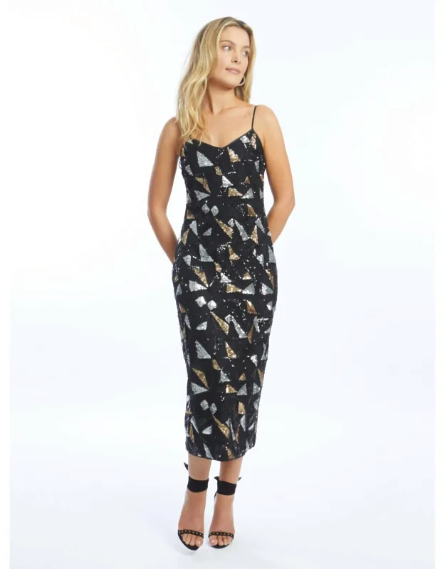 Geo Sequin Dress