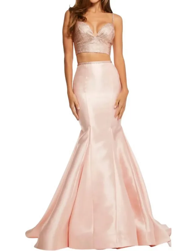 Two-piece Mermaid Prom Dress