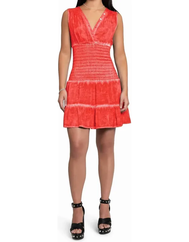 Garment Dyed Sleeveless Mini Dress
