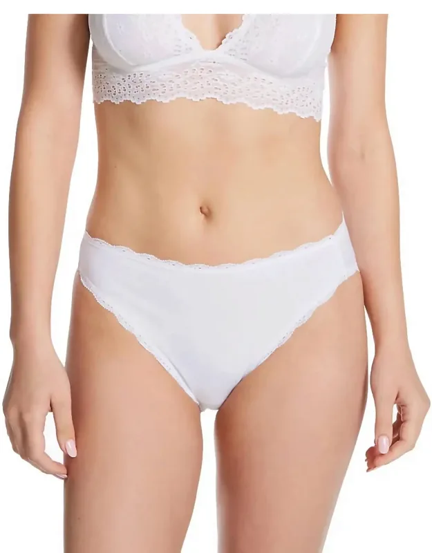 Inspired Eyelet Hi-leg Brief