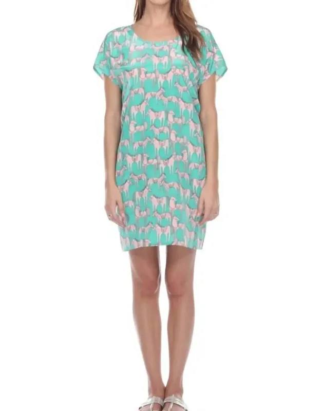 Printed Mini Dress