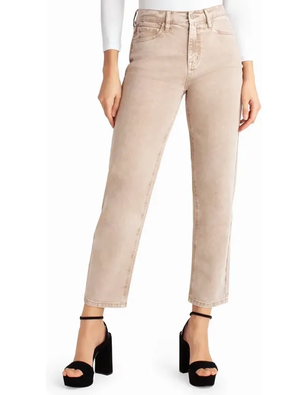 High Rise Slim Straight Jeans
