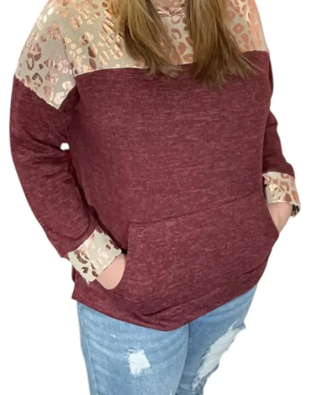 Animal Print Hoodie