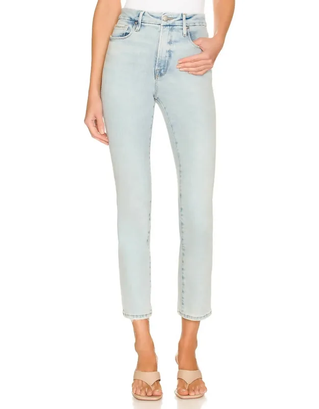 Classic Natural Fray Hem Jeans