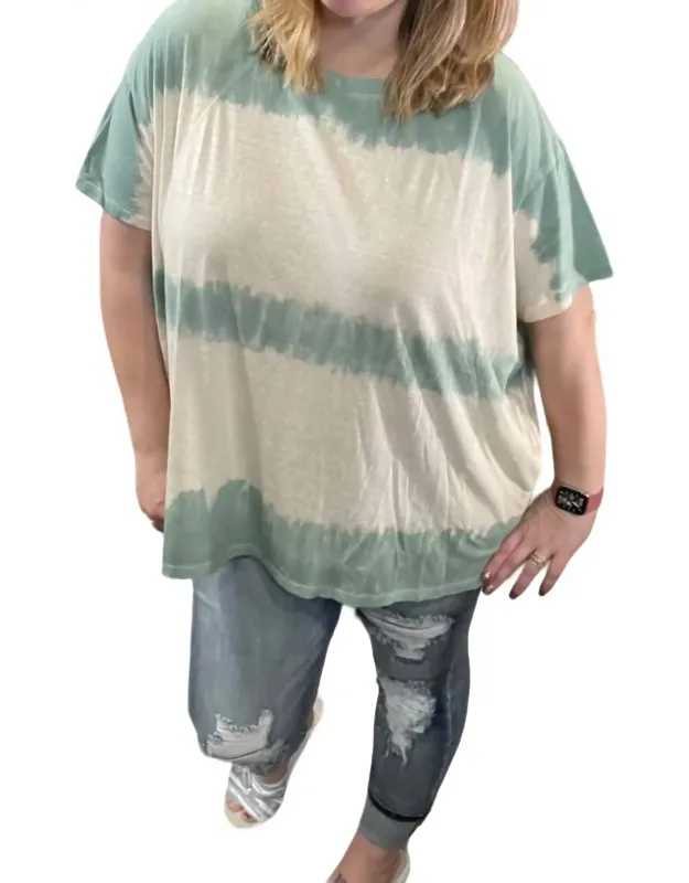 Relaxed Fit Wave Washed Tunic