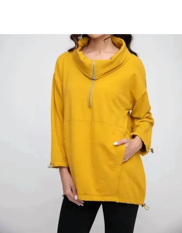 Toggle Zip Pullover