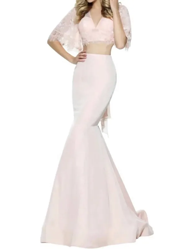 Bell Sleeve Prom Dress