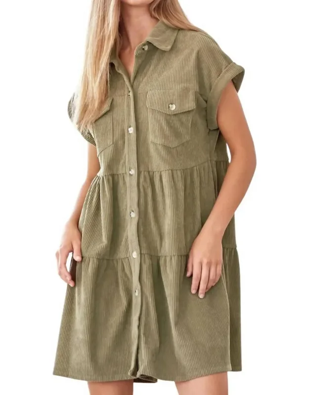Missing Home Corduroy Dress