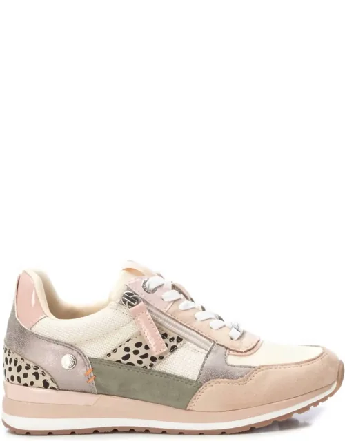 Sneakers With Low Wedge Heel And Non-slip Rubber Sole