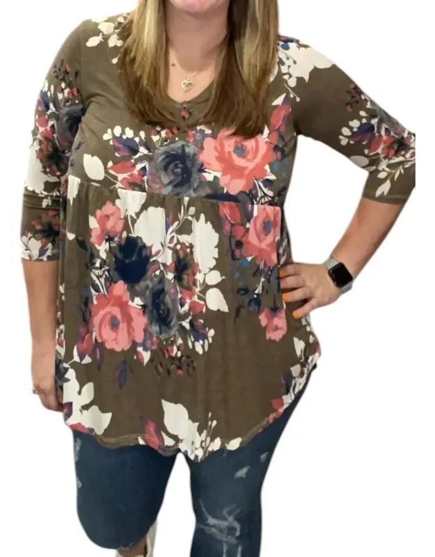 Floral Babydoll Top