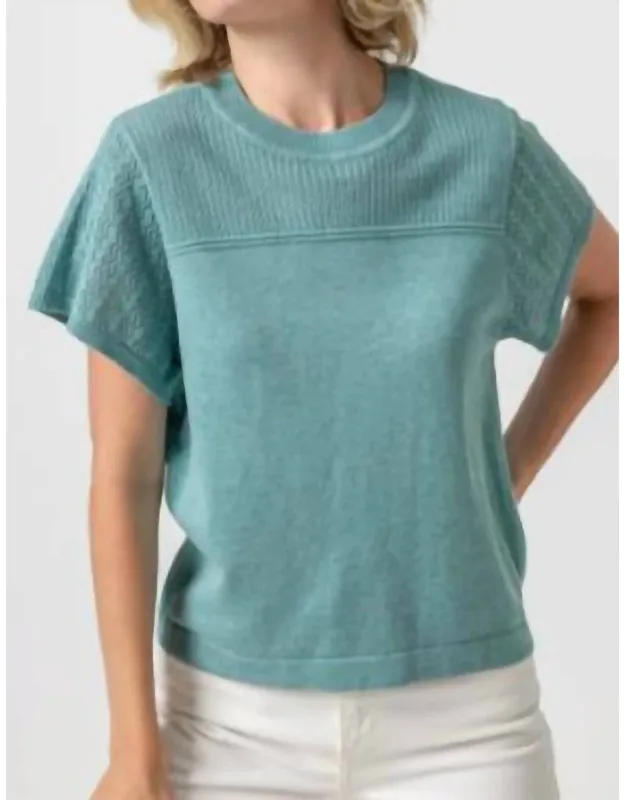 Pointelle Crewneck Sweater