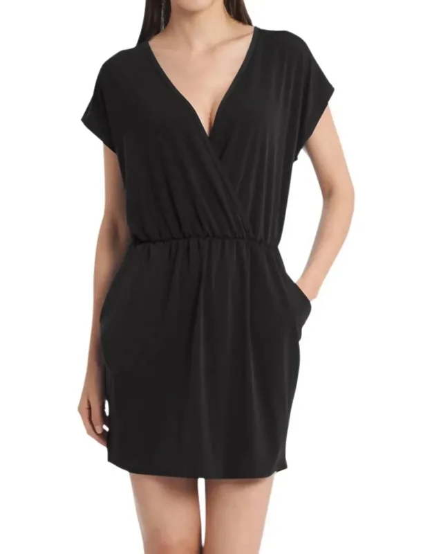 Surplice V-neck Dress