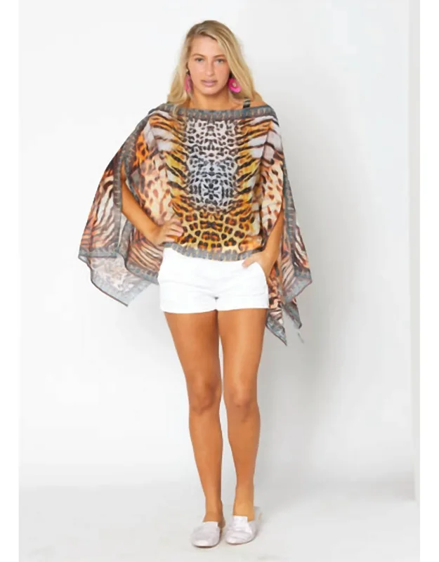 Tiger Scarf Top