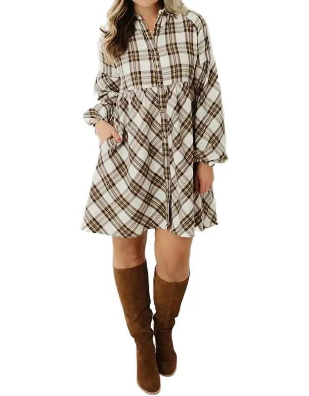 Plaid Mini Dress