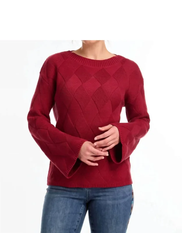 Long Sleeve Boat Neck Sweater