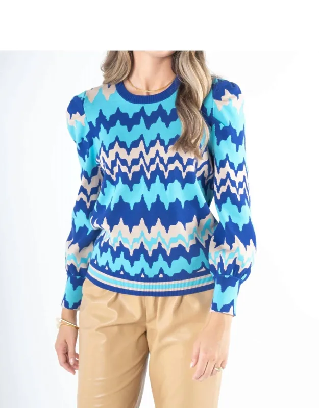 Julia Sweater - Dramatic Long Puff Sleeves, Super Soft And Stretchy Knit
