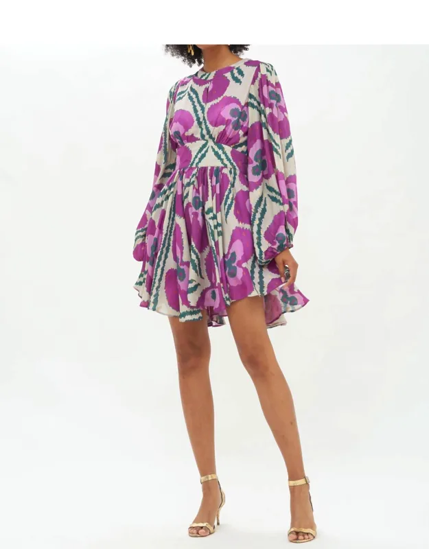 Balloon Waisted Mini Dress