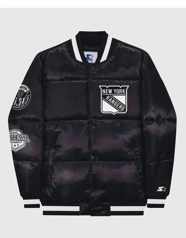 New York Rangers Down Fill Puffer Jacket