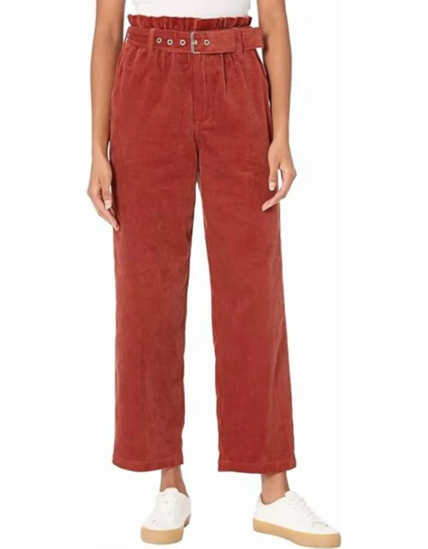 Rib Cage Corduroy Paper Bag Pants